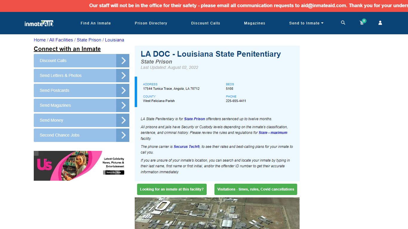 LA DOC - Louisiana State Penitentiary & Inmate Search ...